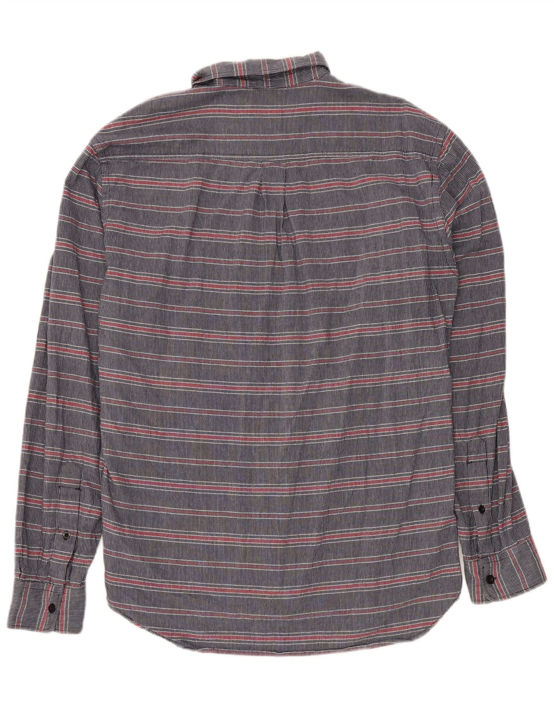 DOCKERS Mens Shirt Medium Navy Blue Striped Cotton