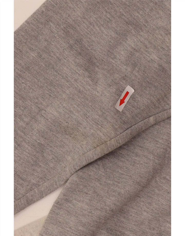 Champion Mens Graphic Sweatshirt Jumper Large Grey Colourblock Polyester