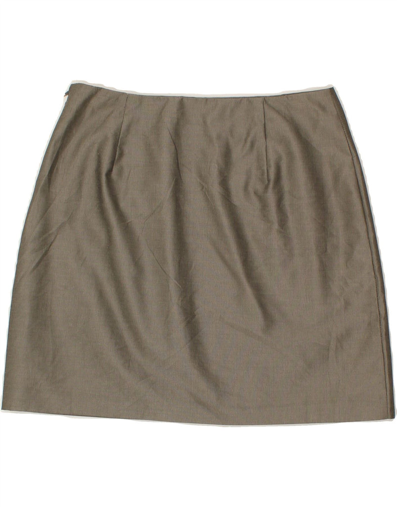 BENETTON Womens Mini Skirt IT 44 Medium W28 Grey Cotton | Vintage Benetton | Thrift | Second-Hand Benetton | Used Clothing | Messina Hembry 