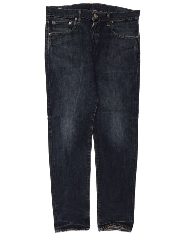 Levi's Mens 520 Skinny Jeans W32 L32 Navy Blue Cotton