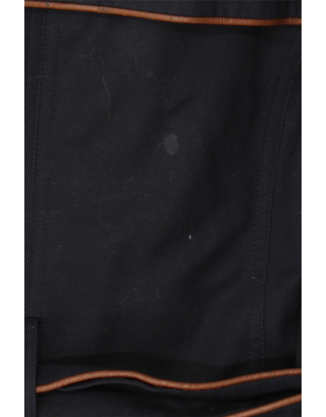 Hobbs Womens Trench Coat UK 16 Large Navy Blue Cotton