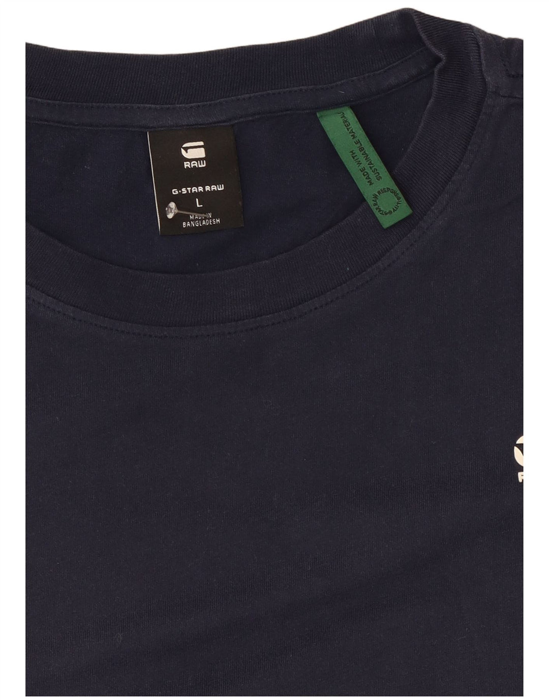 G-Star Mens T-Shirt Top Large Navy Blue
