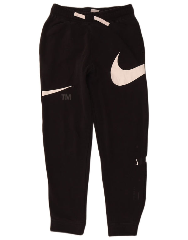 NIKE Boys Graphic Tracksuit Trousers Joggers 12-13 Years Large  Black