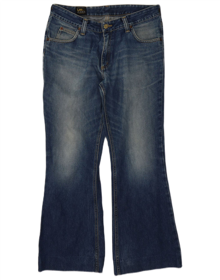 Lee Womens Flared Jeans W32 L29 Blue Cotton