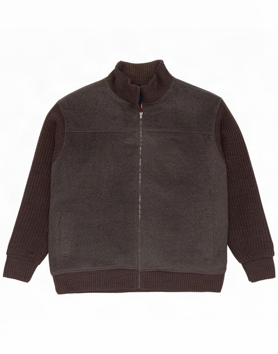 James Pringle Mens Fleece Jacket UK 44 2XL Grey Colourblock Polyester
