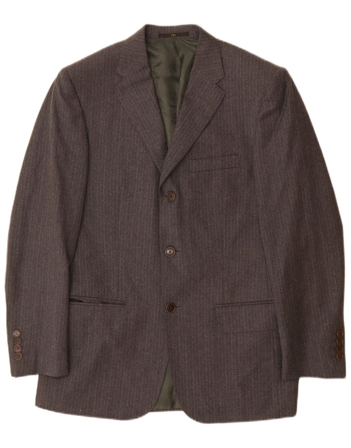 Valentino Mens 3 Button 2 Piece Suit IT 48 Medium W32 L29 Grey Pinstripe