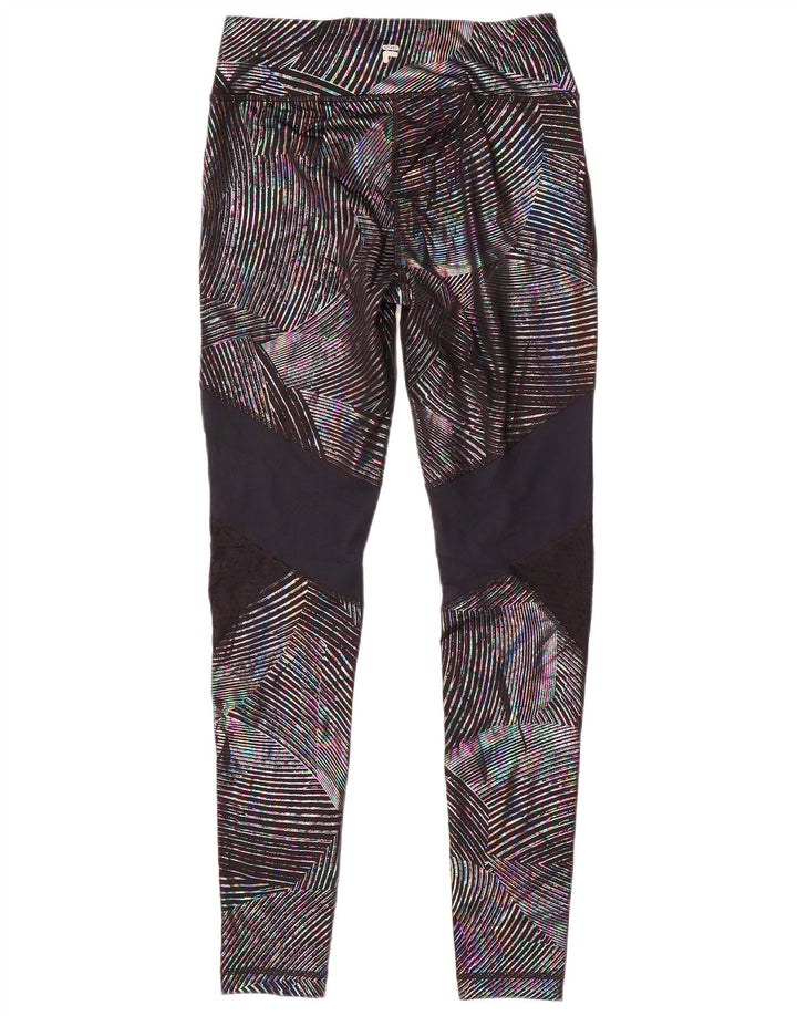 Fila Womens Leggings UK 10 Small Multicoloured Colourblock Polyester