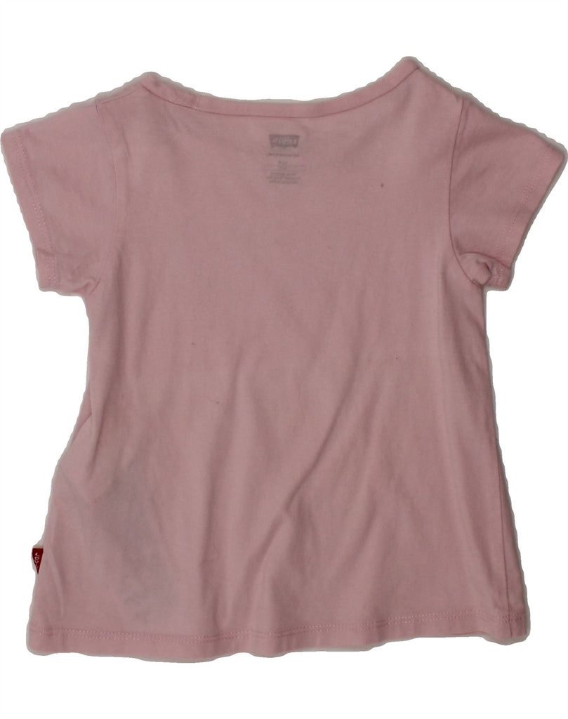 LEVI'S Baby Girls Graphic T-Shirt Top 9-12 Months Pink Cotton Vintage Levi's and Second-Hand Levi's from Messina Hembry 