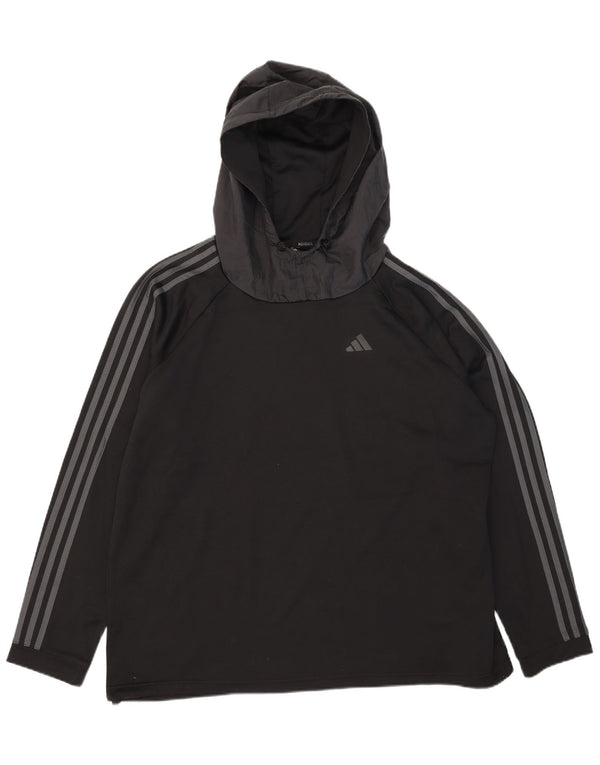 Adidas Mens Aeroready Hoodie Jumper 2XL Black Polyester