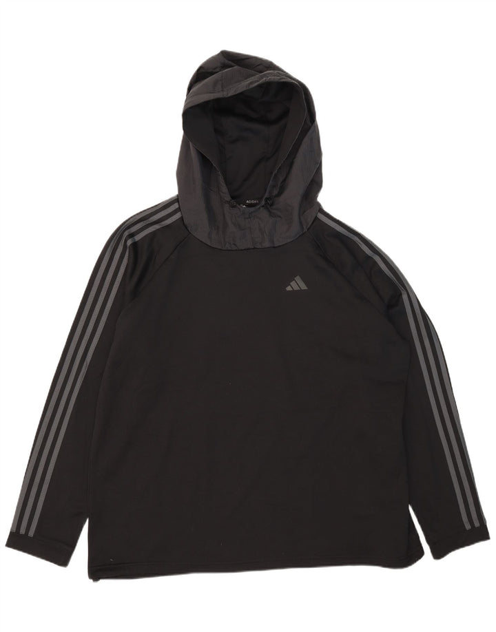 Adidas Mens Aeroready Hoodie Jumper 2XL Black Polyester