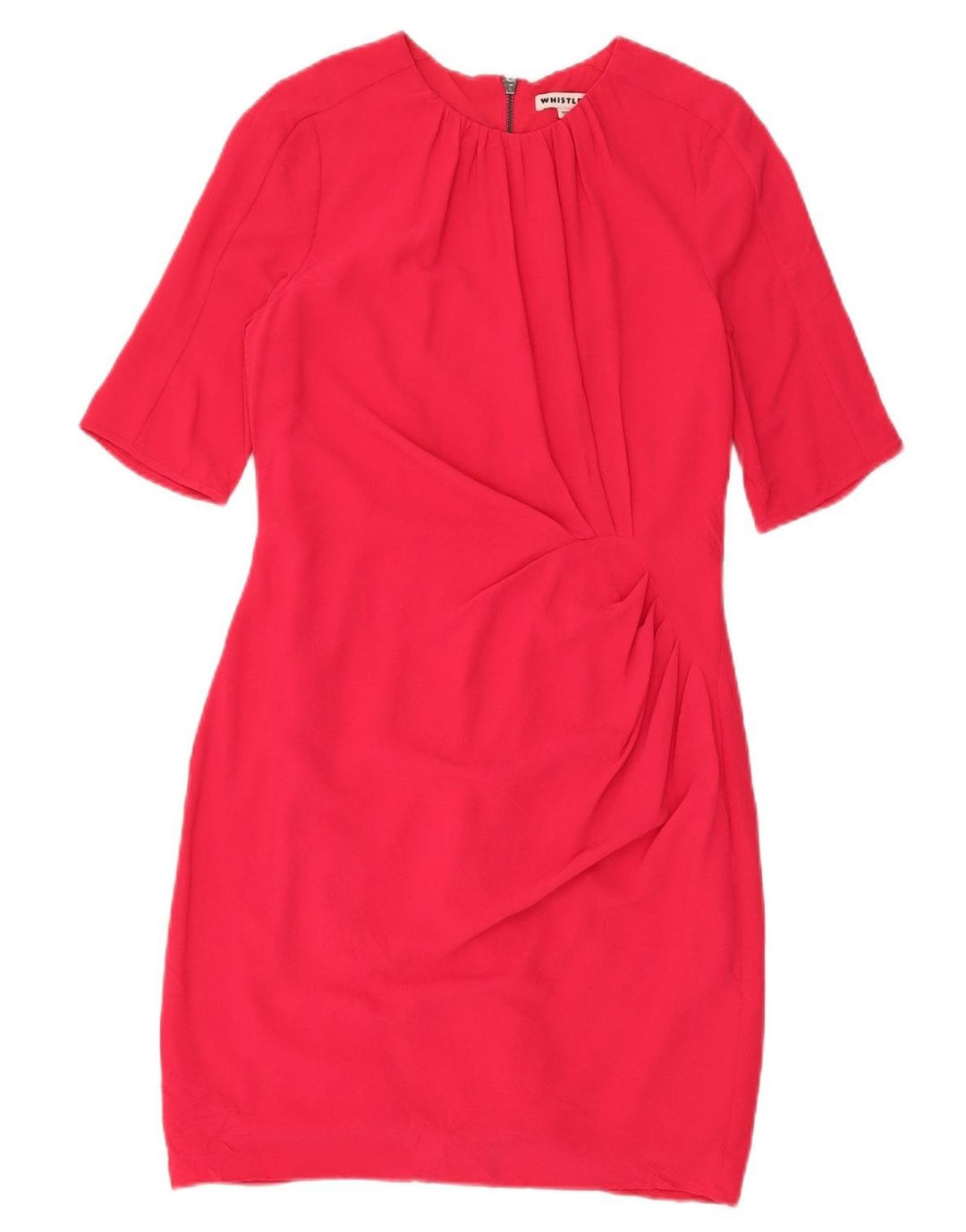 Whistles Womens Sheath Dress UK 12 Medium Red Polyester