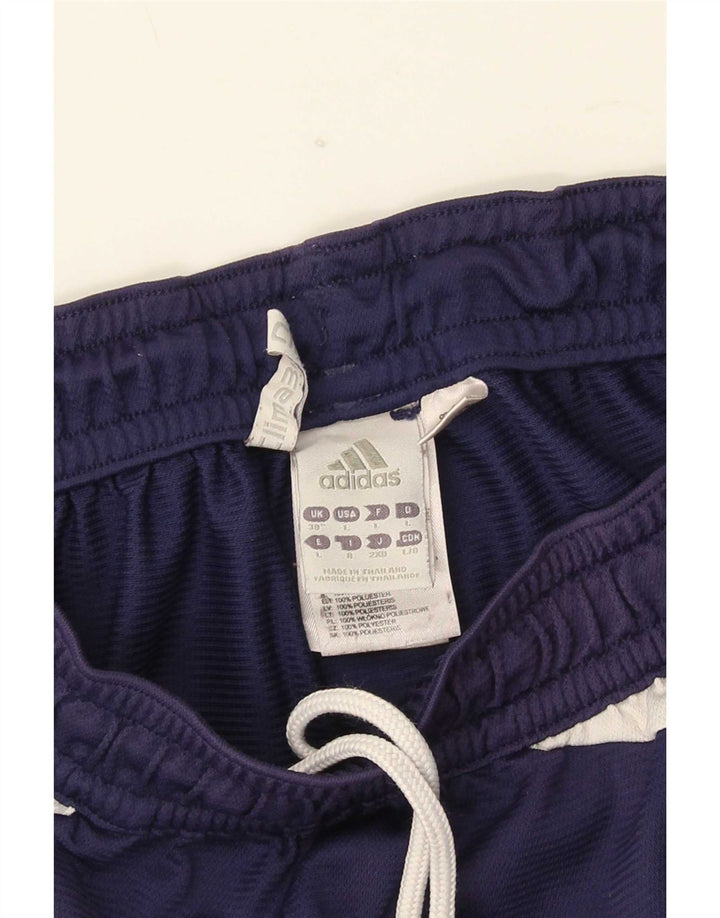 Adidas Mens Climalite Sport Shorts Medium Navy Blue Colourblock Polyester