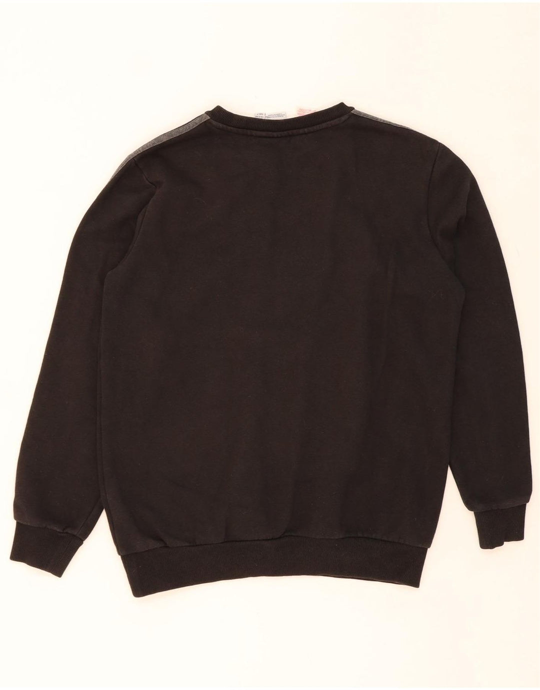 ADIDAS Boys Graphic Sweatshirt Jumper 15-16 Years Black Cotton Vintage Adidas and Second-Hand Adidas from Messina Hembry 