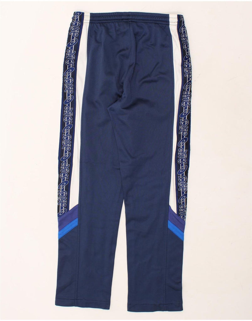 ASICS Womens Graphic Tracksuit Trousers Medium Navy Blue Colourblock | Vintage Asics | Thrift | Second-Hand Asics | Used Clothing | Messina Hembry 