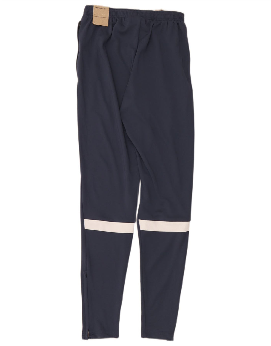 Nike Mens Dri Fit Tracksuit Trousers Small  Navy Blue Colourblock Polyester
