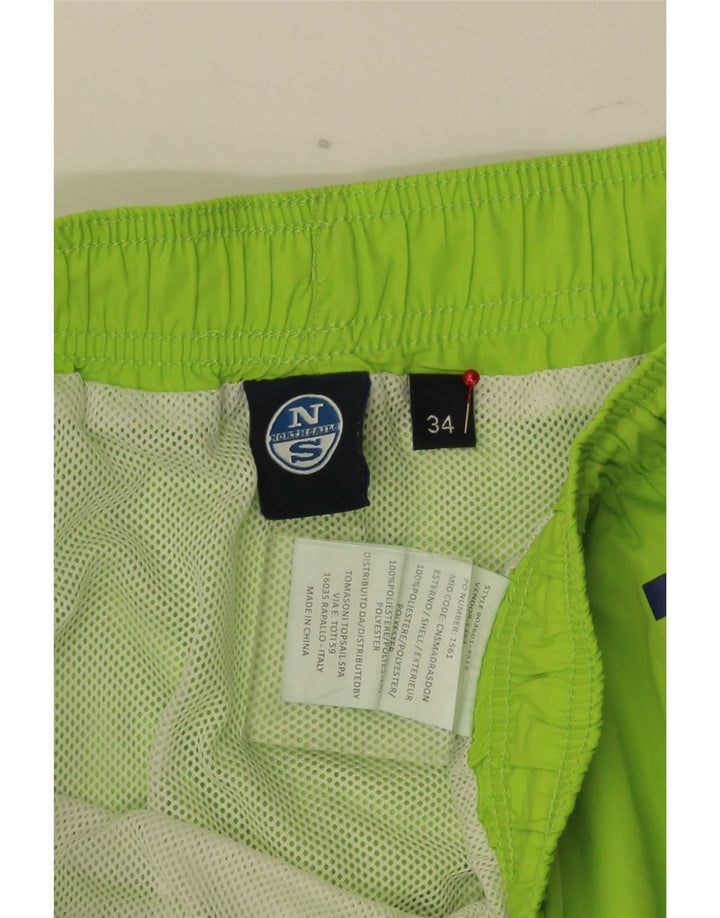 North Sails Mens Graphic Swimming Shorts Large Green Polyester