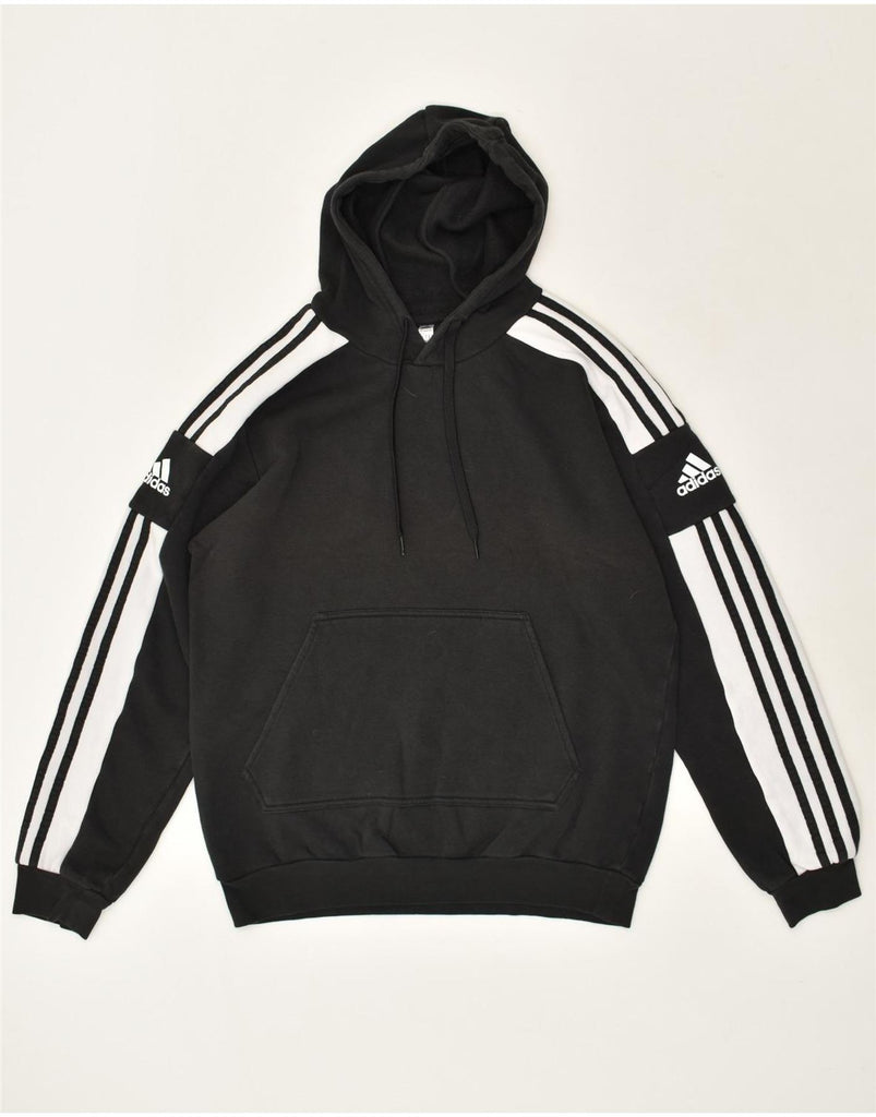 ADIDAS Mens Hoodie Jumper Medium Black Cotton | Vintage Adidas | Thrift | Second-Hand Adidas | Used Clothing | Messina Hembry 