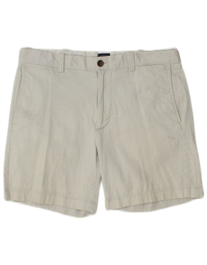 J. CREW Mens Chino Shorts W33 Medium Grey Cotton