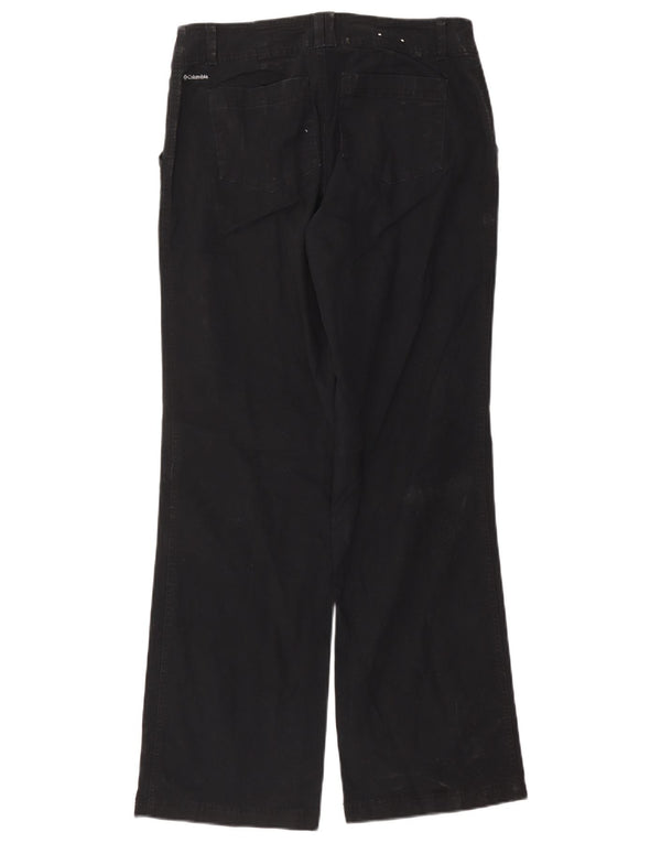 Columbia Womens Straight Chino Trousers US 6 Medium W28 L31 Black Cotton
