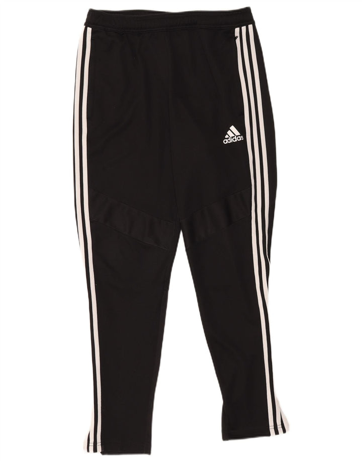 Adidas Mens Tracksuit Trousers Medium Black Polyester