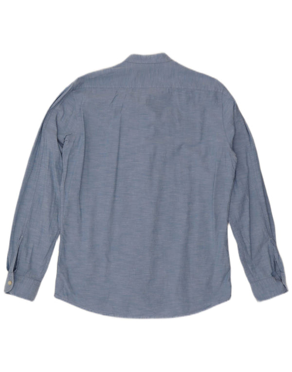 HUGO BOSS Mens Regular Fit Shirt Medium Blue Cotton