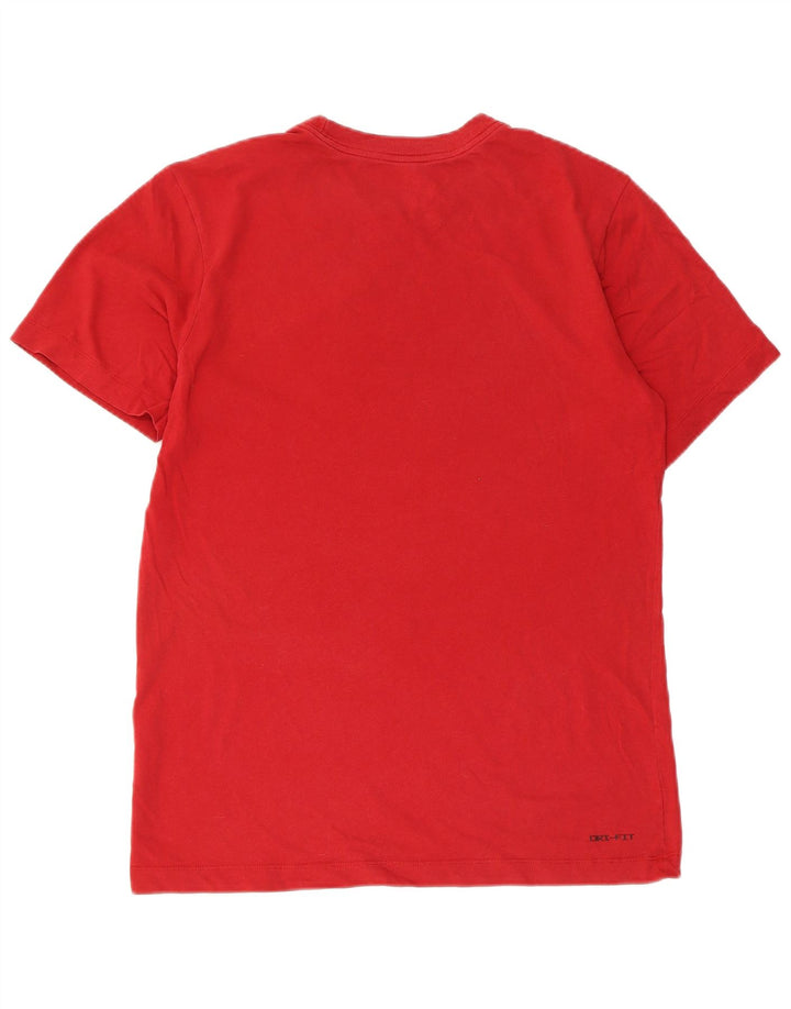 Jordan Mens Dri Fit Graphic T-Shirt Top Small Red Cotton