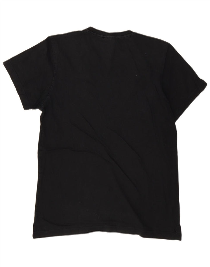 Adidas Mens Graphic T-Shirt Top Medium Black Cotton