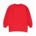 Zara Womens Oversized Sweatshirt Jumper UK 10 Small Red Cotton