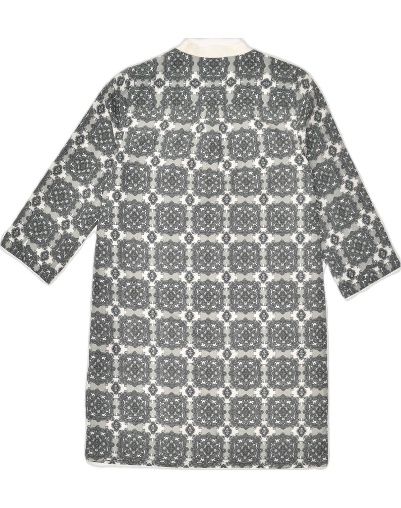 J. CREW Womens Crazy Pattern Shift Dress US 6 Medium Grey Geometric | Vintage J. Crew | Thrift | Second-Hand J. Crew | Used Clothing | Messina Hembry 