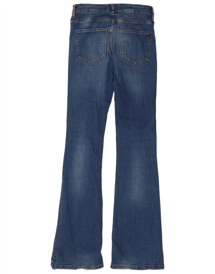 Zara Womens Flared Jeans EU 36 XS W26 L35 Blue Cotton