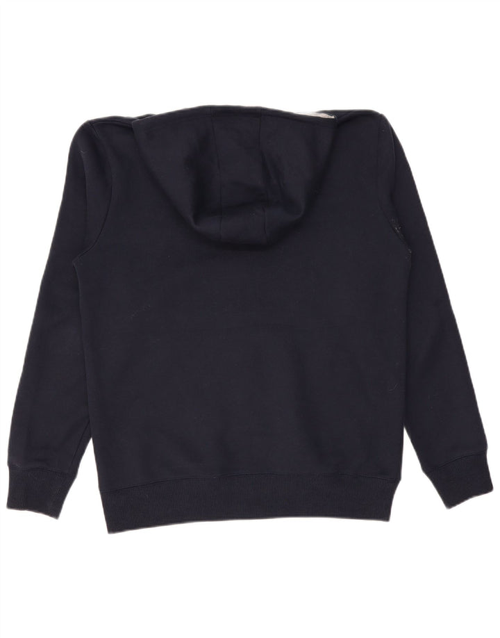 Penguin Mens Zip Hoodie Sweater Small Navy Blue Cotton