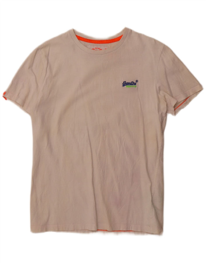 Superdry Mens Medium White Cotton