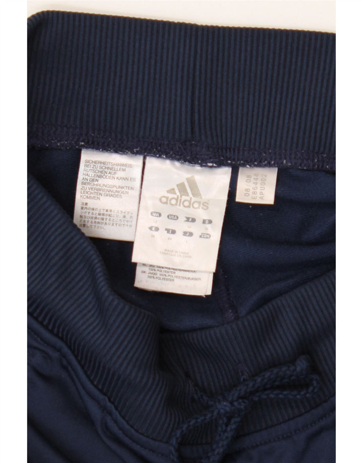ADIDAS Womens Tracksuit Trousers UK 12 Medium Navy Blue Polyester Vintage Adidas and Second-Hand Adidas from Messina Hembry 