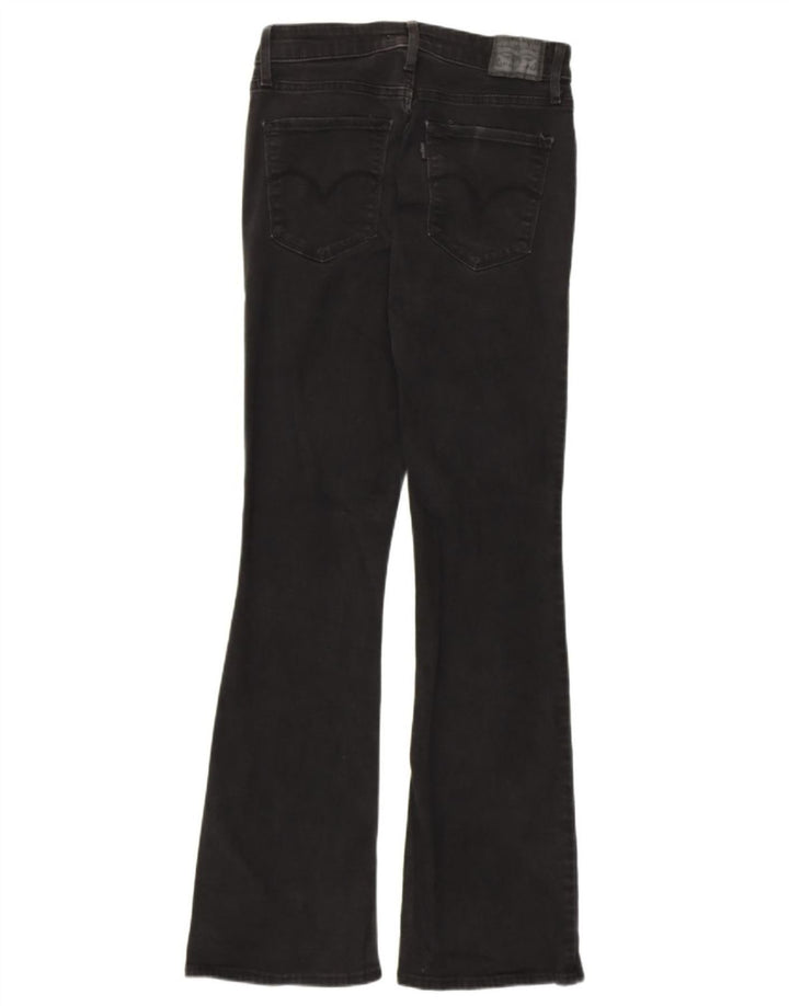 LEVI'S Womens 725 High Rise Bootcut Jeans W29 L32 Black Cotton
