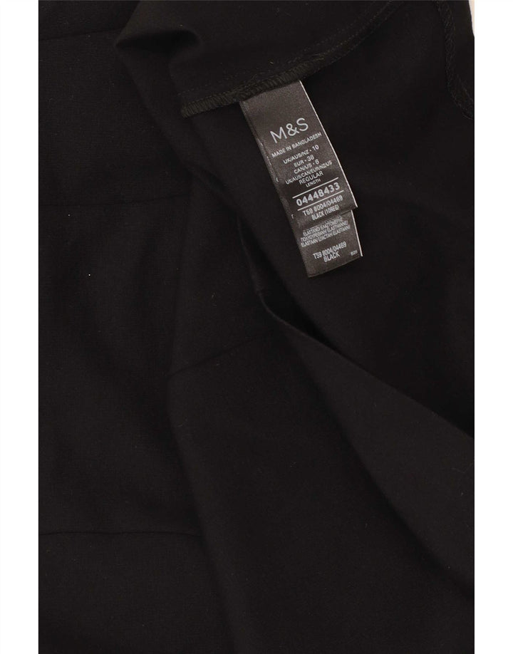 Marks & Spencer Womens Mini Skirt UK 10 Small W27 Black Viscose