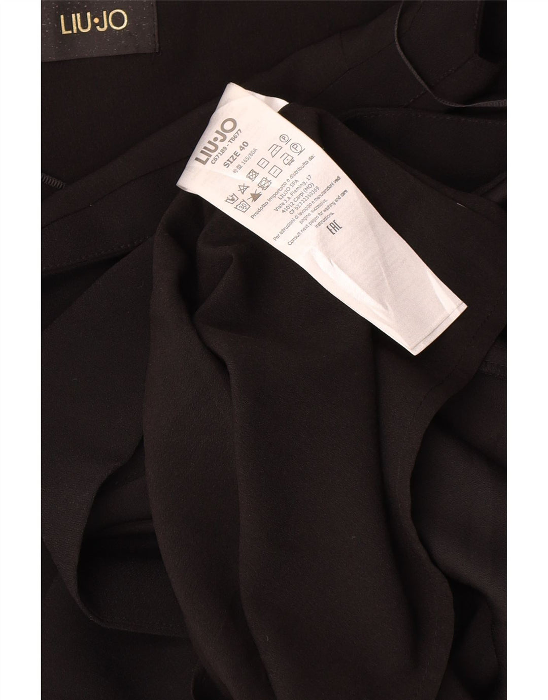 Liu Jo Womens Sleeveless A-Line Dress IT 40 Small Black Polyester