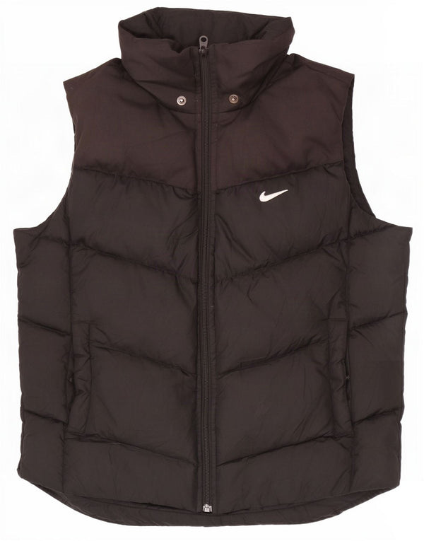 Nike Womens Padded Gilet UK 10/12 Medium Black