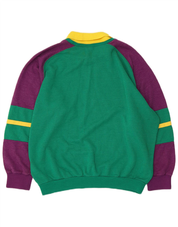Sims Womens Oversized Graphic Sweatshirt Jumper UK 16 Large Green