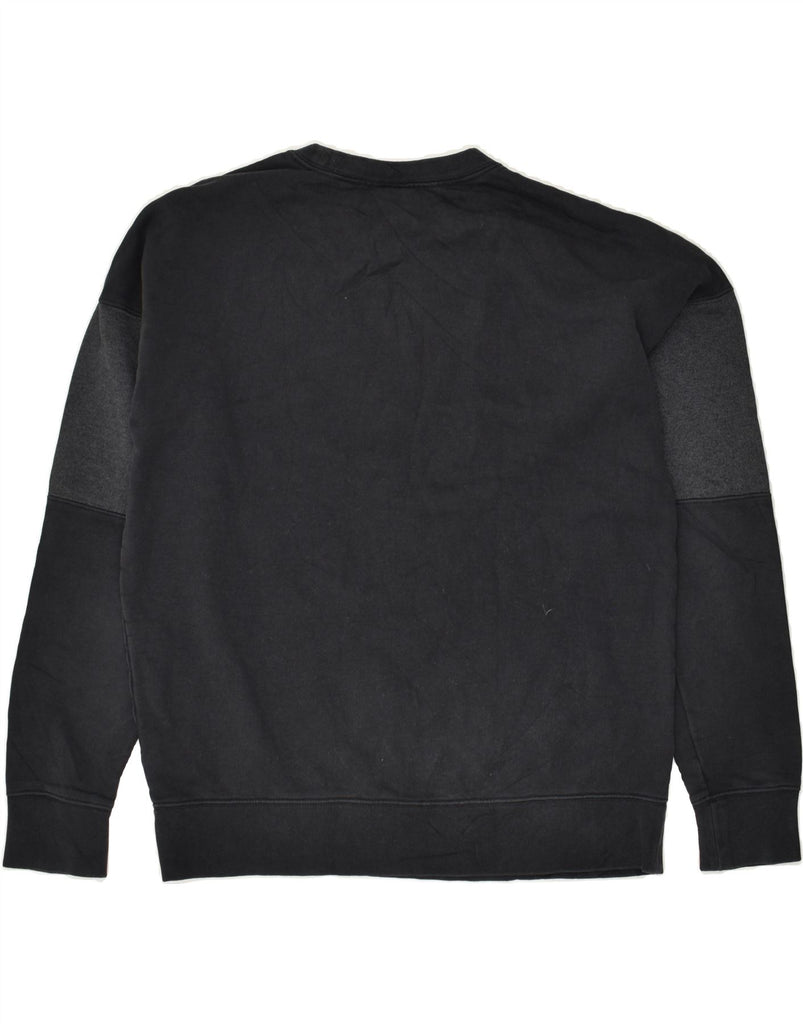 NIKE Mens Graphic Sweatshirt Jumper Medium Black Colourblock Cotton | Vintage Nike | Thrift | Second-Hand Nike | Used Clothing | Messina Hembry 