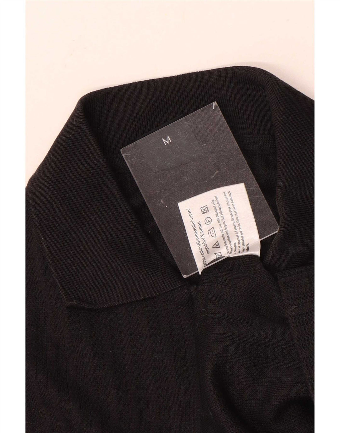 Hugo Boss Mens Long Sleeve Polo Shirt Medium Brown Striped Cotton