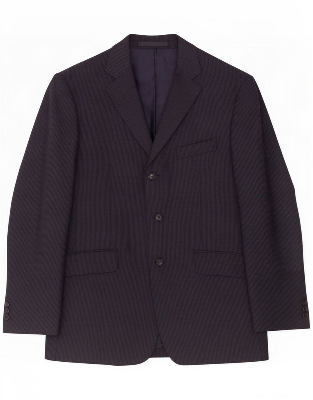 Marks & Spencer Mens Blazer Jacket UK 40 Medium Navy Blue Pinstripe