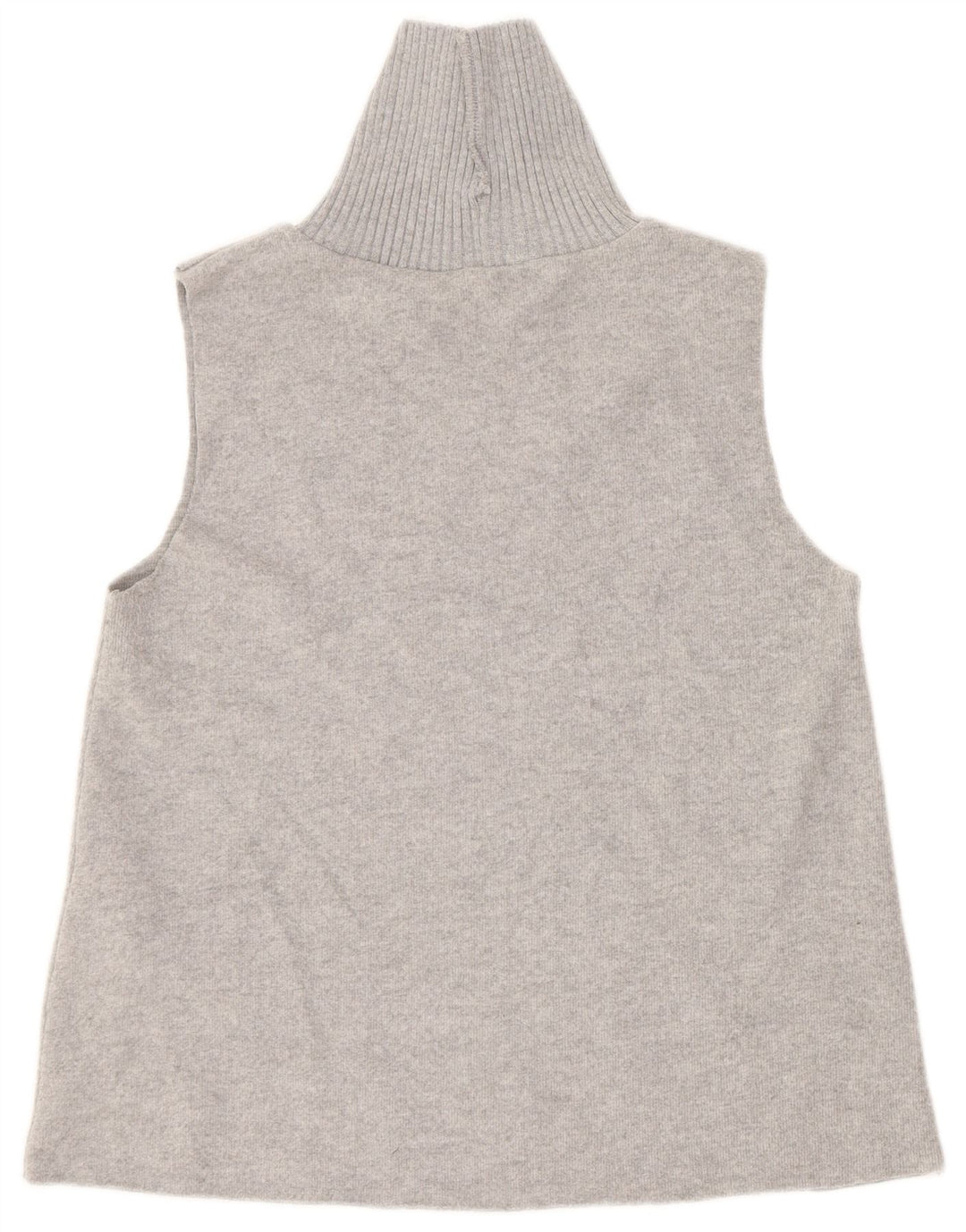 Zara Womens Vest Top UK 12 Medium Grey Polyester