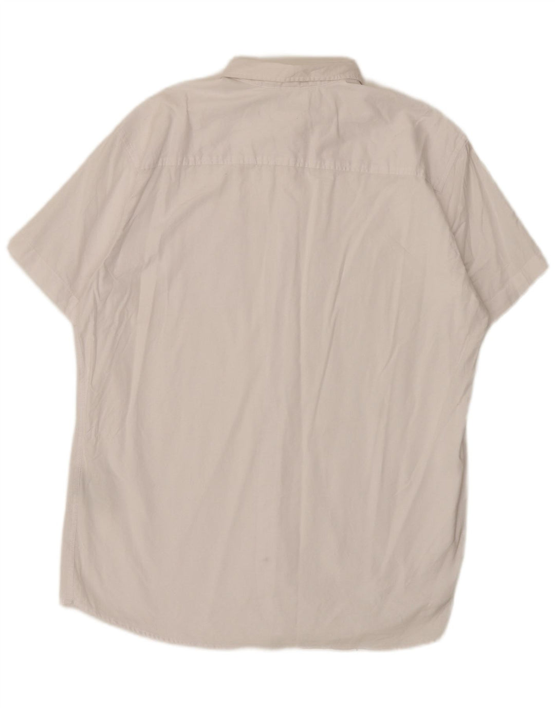 Jack & Jones Mens Short Sleeve Shirt 2XL White Cotton