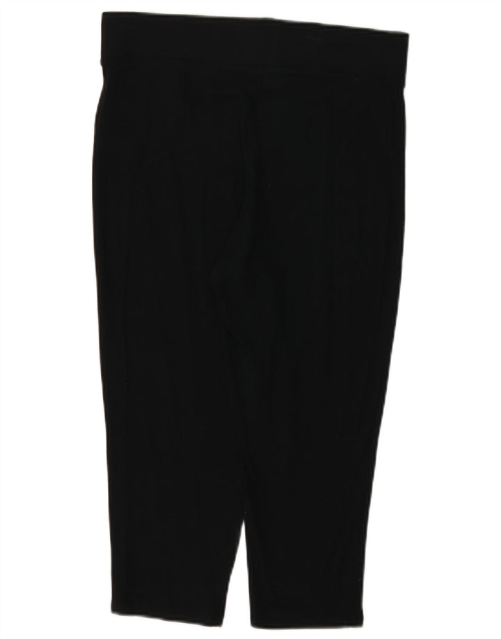Marks & Spencer Womens Capri Leggings UK 12 Medium Black Viscose