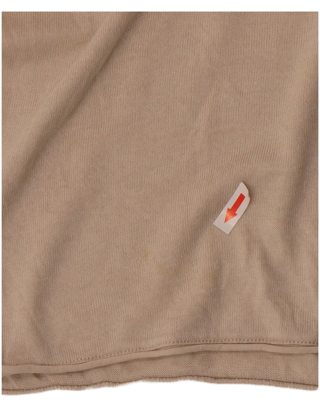 Zara Mens T-Shirt Top Large Beige Cotton