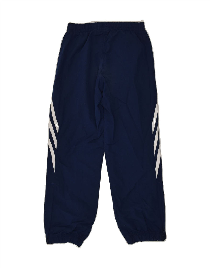 ADIDAS Boys Tracksuit Trousers Joggers 7-8 Years Small Navy Blue Polyester | Vintage Adidas | Thrift | Second-Hand Adidas | Used Clothing | Messina Hembry 