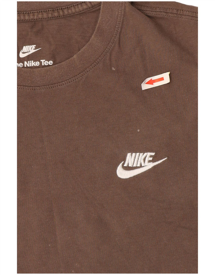 Nike Mens T-Shirt Top Medium Grey Cotton