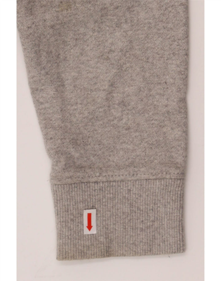 TOMMY HILFIGER Mens Regular Fit Graphic Zip Hoodie Sweater Small Grey Vintage Tommy Hilfiger and Second-Hand Tommy Hilfiger from Messina Hembry 