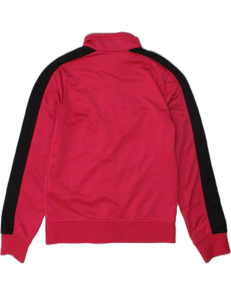 NIKE Girls Tracksuit Top Jacket 6-7 Years Large Pink Colourblock Polyester | Vintage Nike | Thrift | Second-Hand Nike | Used Clothing | Messina Hembry 