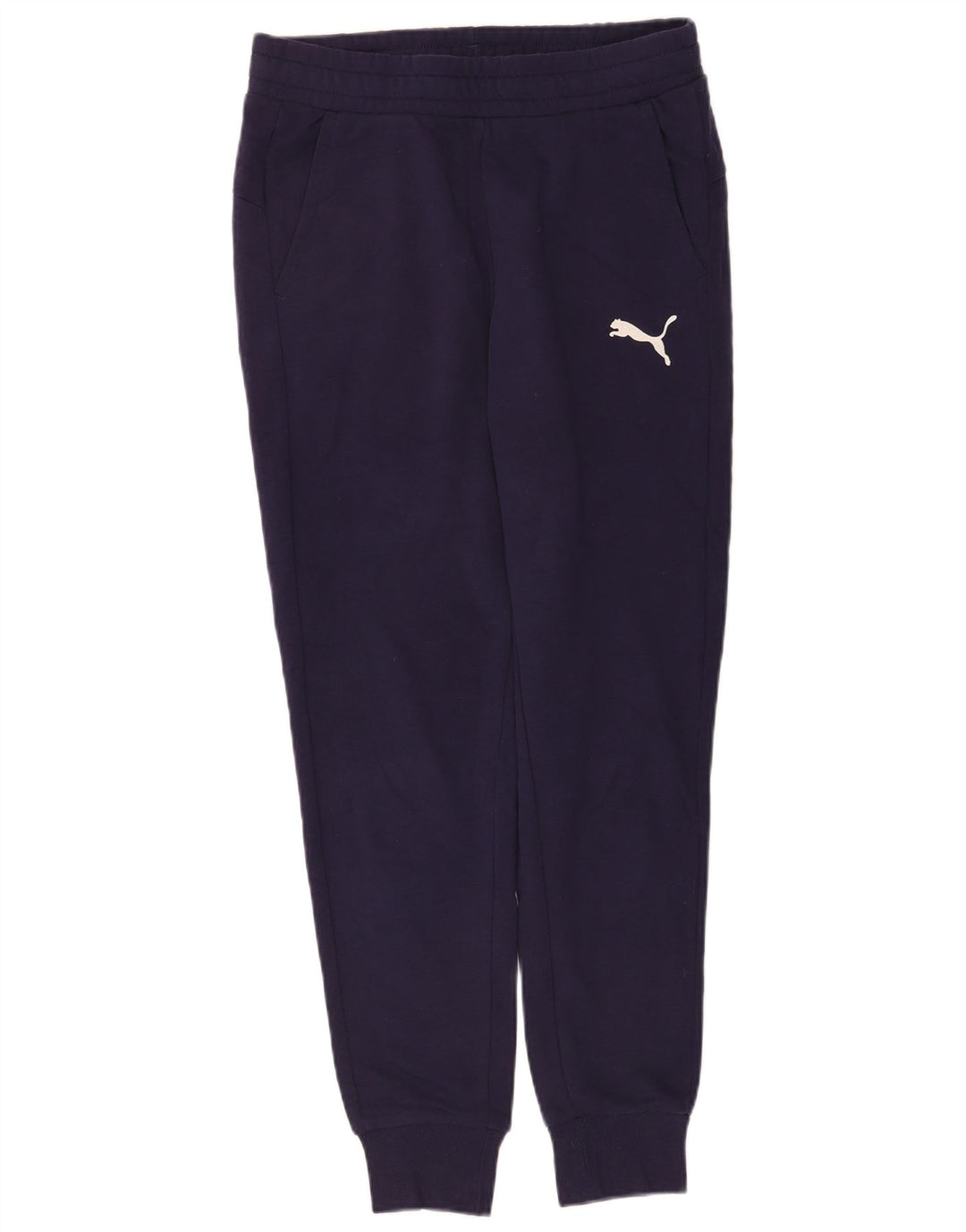Puma Mens Tracksuit Trousers Joggers Medium  Navy Blue Cotton